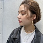 耳掛けショートパーマ 佐々木