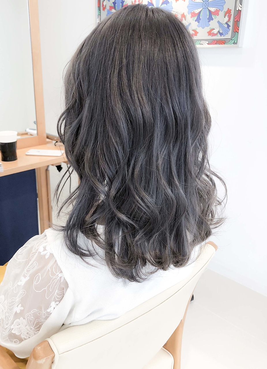 DAYS表参道 ラベンダーグレージュカラー☆ブリーチなし透明感