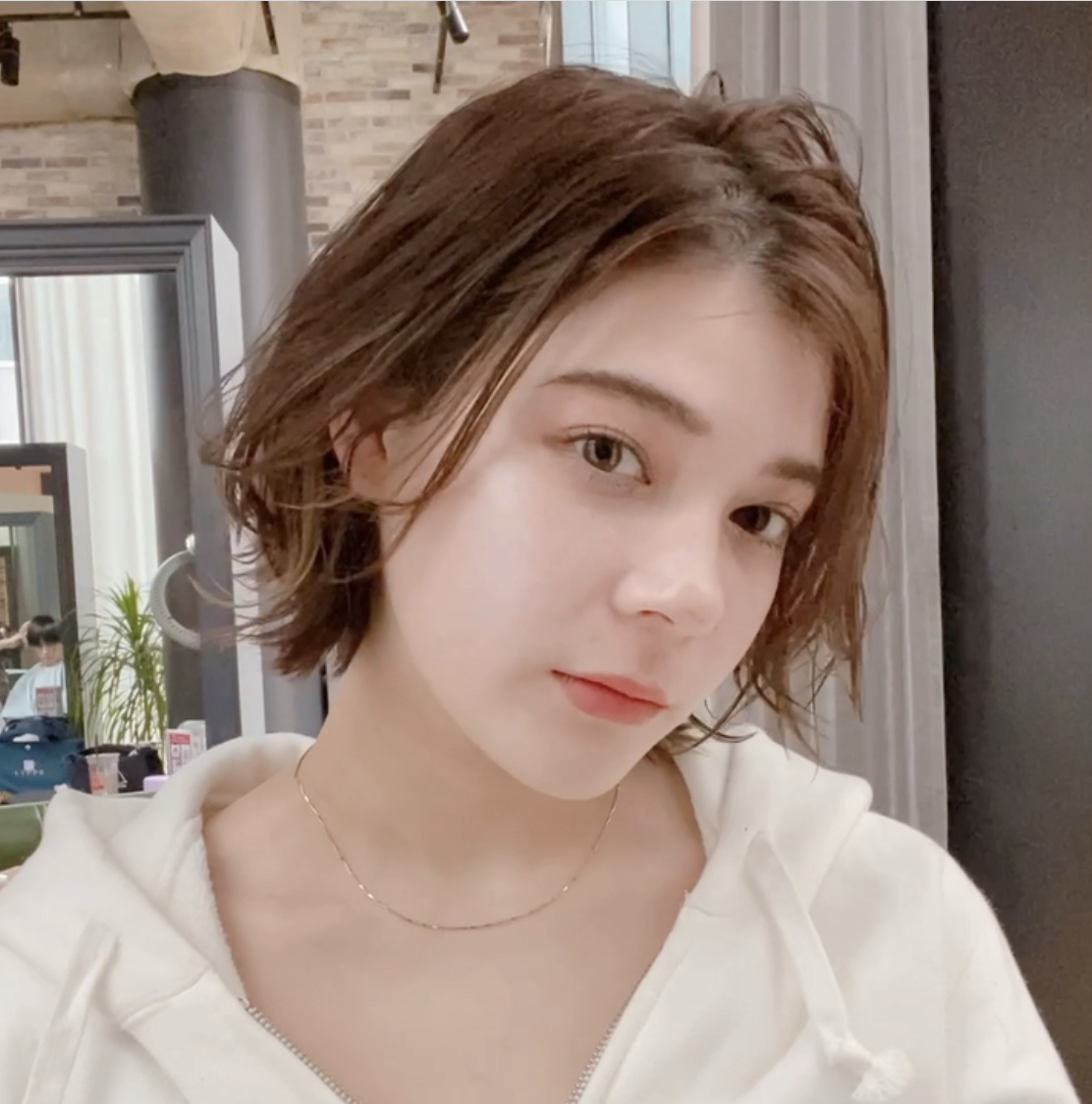 LIPPS銀座蓑田朝菜 横顔綺麗小顔スタイリング簡単再現ショート