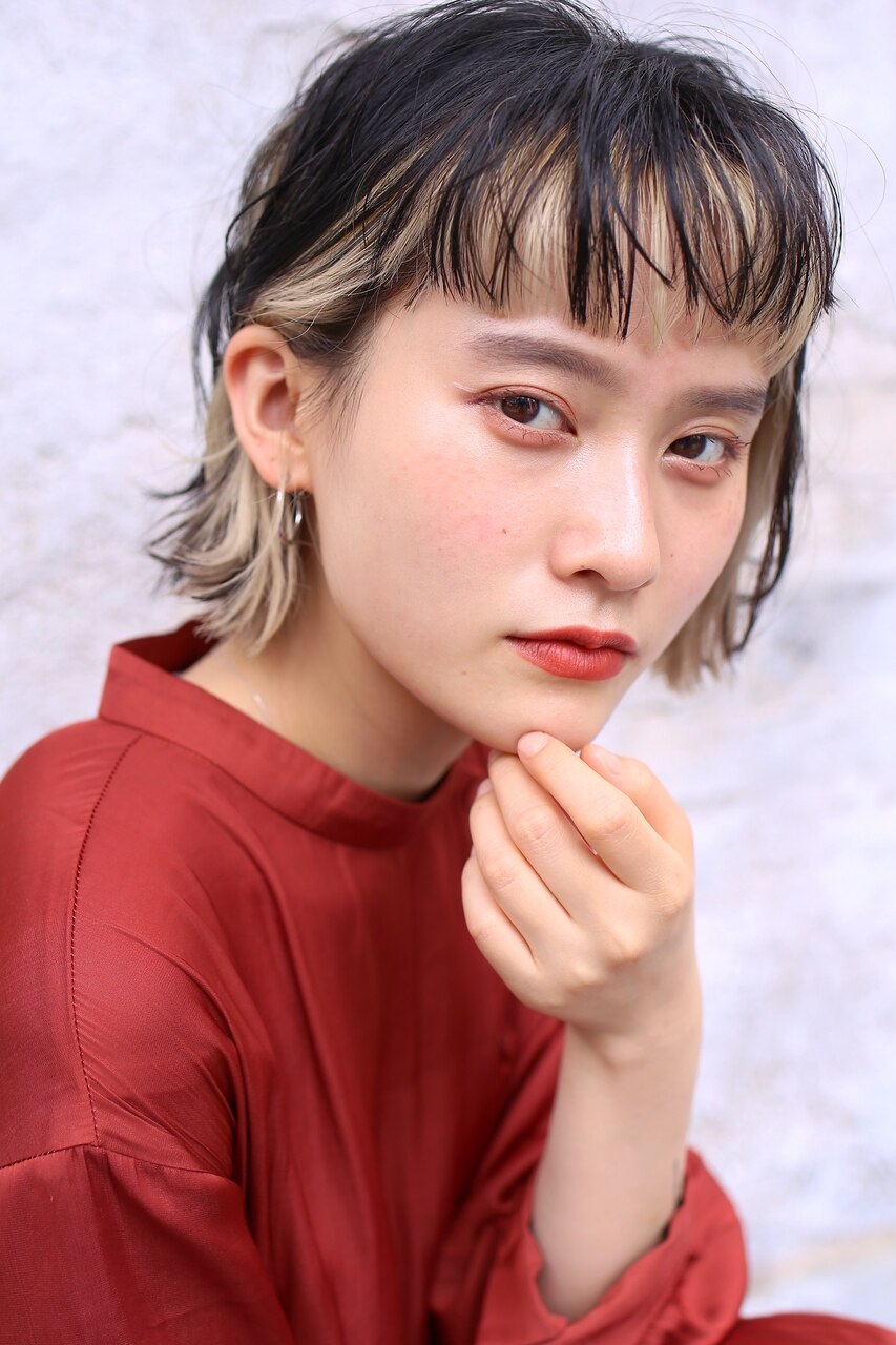 ＊【buZonブゾン】ニュアンスパーマ×切りっぱなしボブ