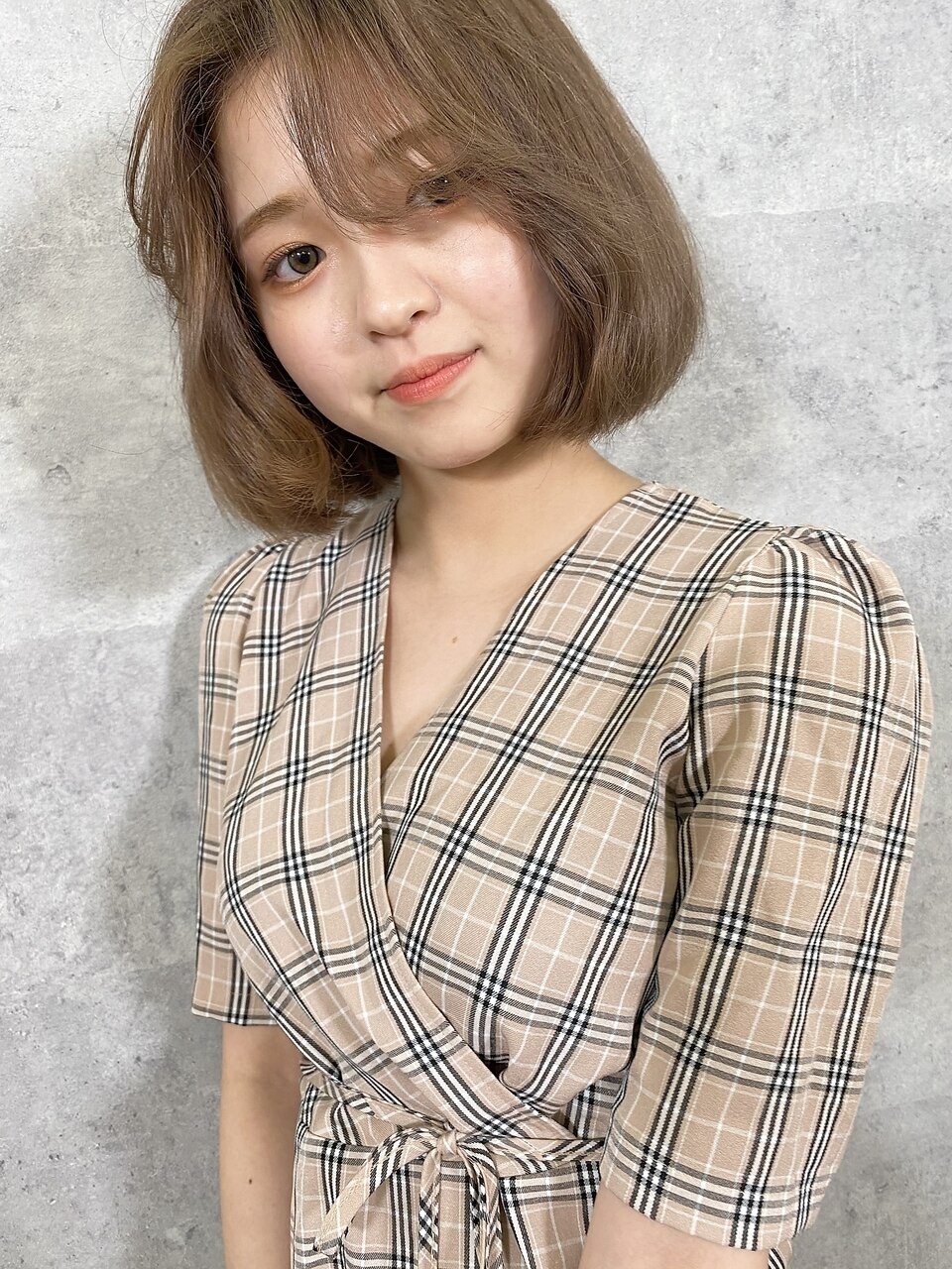 韓国スタイル！タンバルモリヘア×クリーミーベージュ