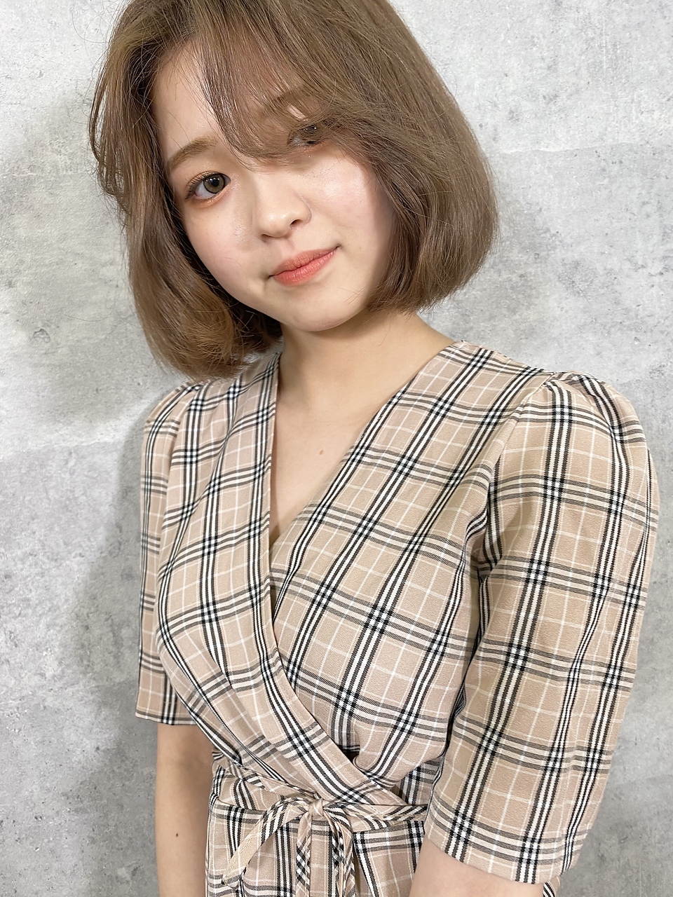 韓国スタイル！タンバルモリヘア×クリーミーベージュ