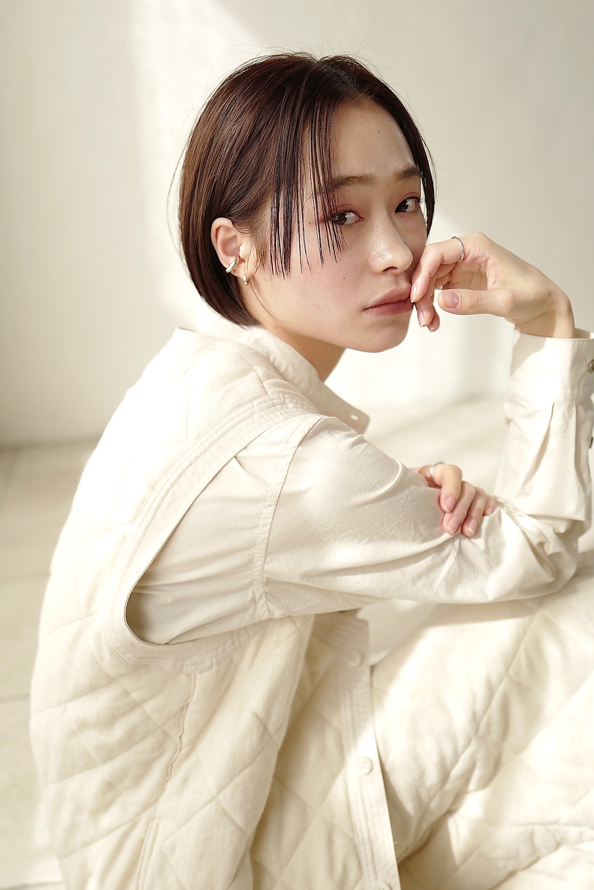 OM's × ぱつっと前髪ショートボブ