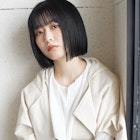 ぱつっとストレートボブ