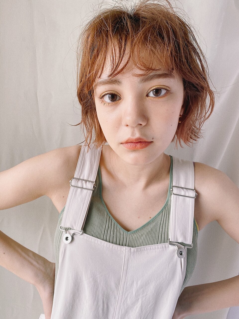 【NORAJourney】ミルクティーブラウンくせ毛を活かす外ハネボブ