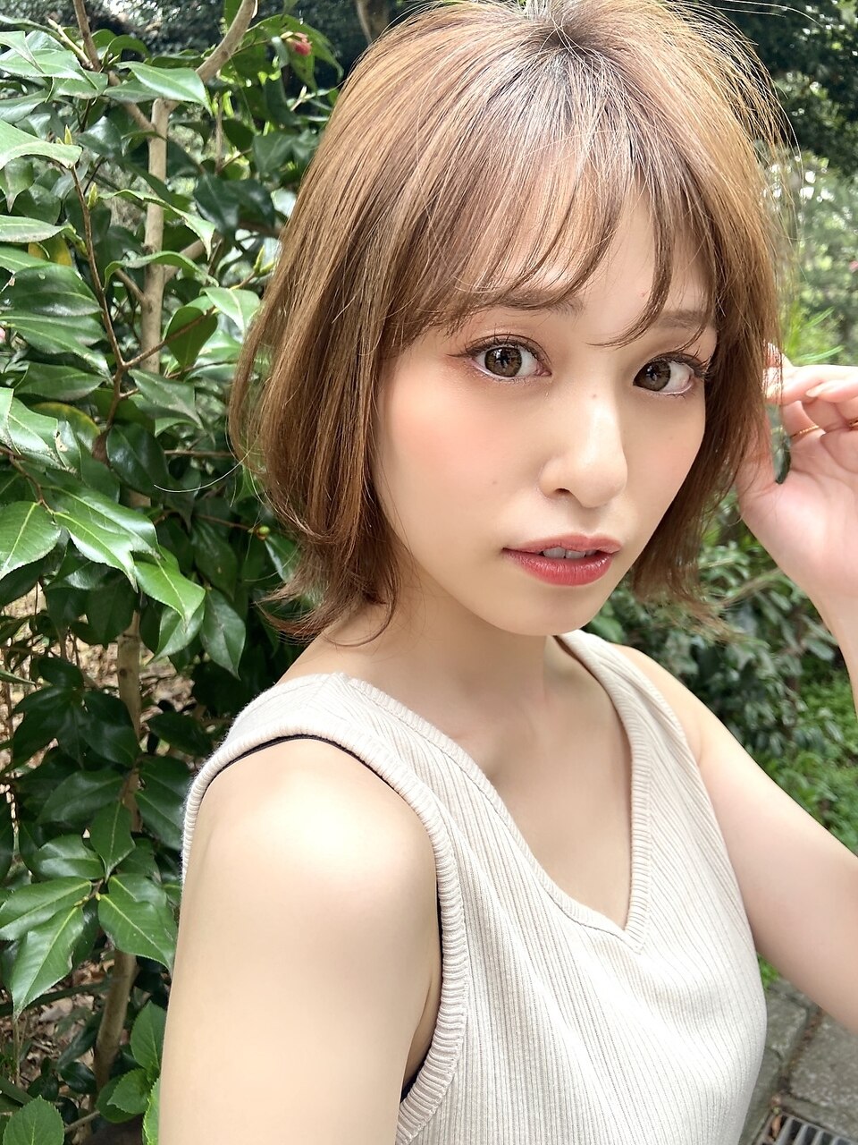 【サングース東海林】大人色っぽ外ハネボブ×透明感ベージュ