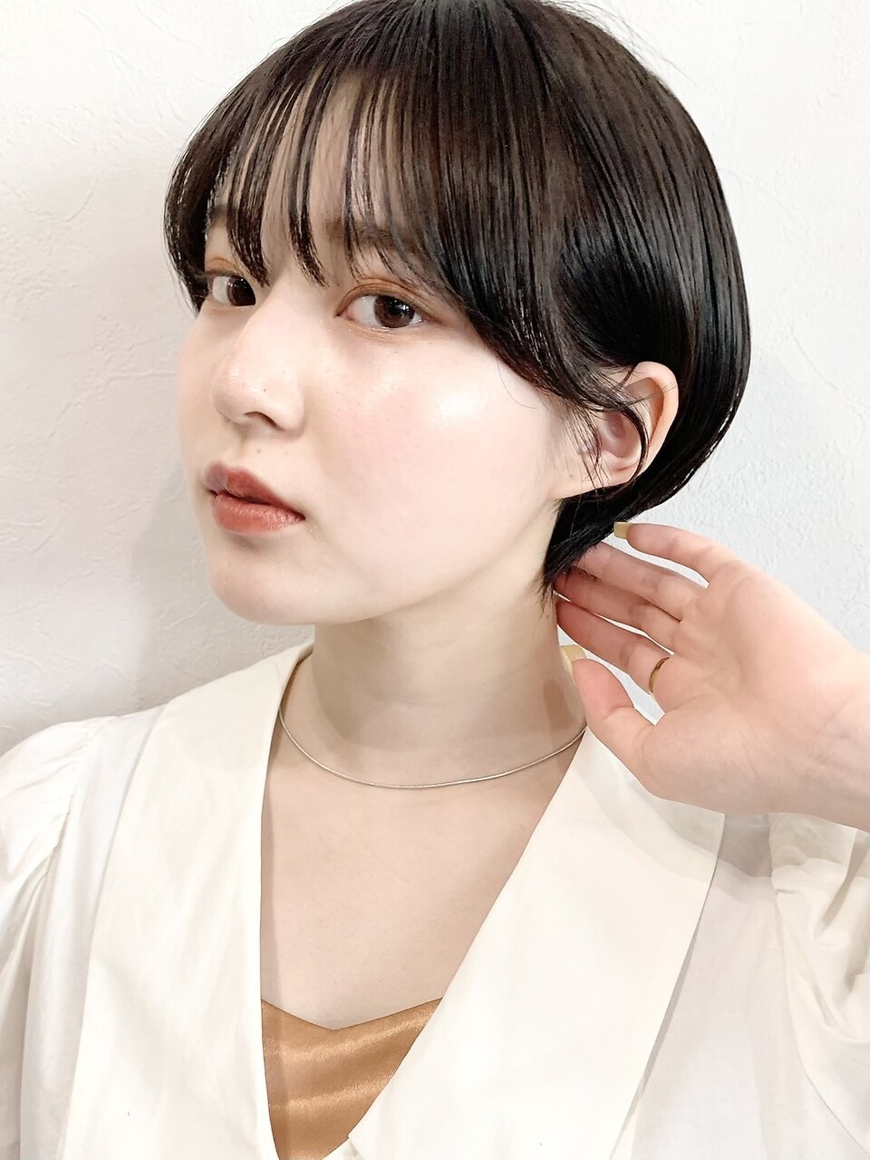 【20/30/40代にオススメ】大人可愛い暗髪ショート**