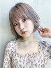 レイヤーボブ_ホワイトアッシュエアリーミディ_28357