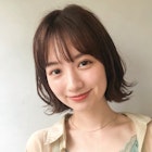 外ハネくびれボブ♪エアリーミディ小顔カットアッシュ 時田