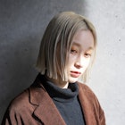 大人可愛い20代30代40代黒髪前下がりショートボブ丸みショート◎