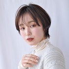 暗髪/マッシュショート/うざバング