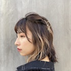 インナーカラー金ピン簡単アレンジヘア