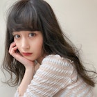 peony/大人かわいいレイヤーカット+オリーブグレージュ福岡/西新