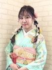 avant ☆振袖ヘアアレンジ☆　ツイン編み込み