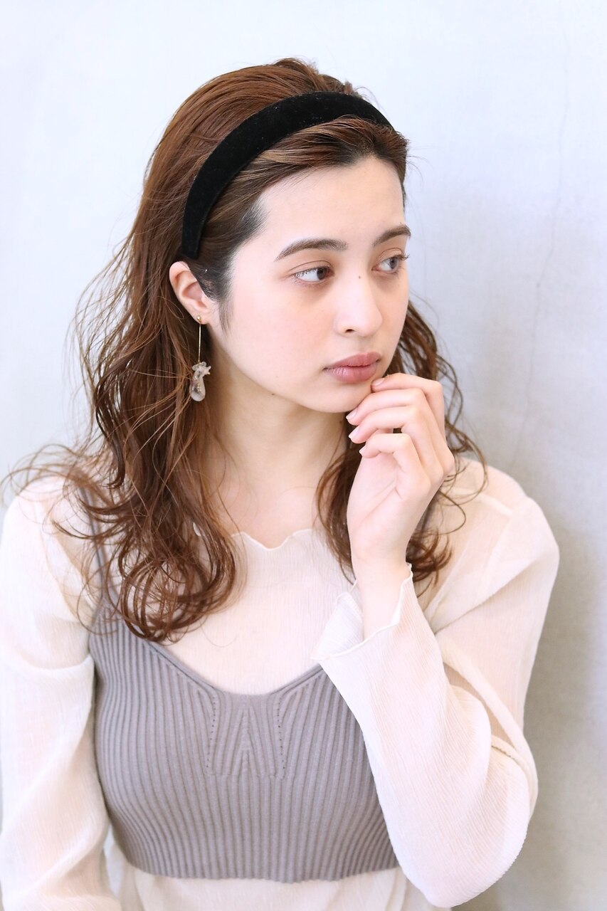 【hair salon W】カチューシャアレンジ