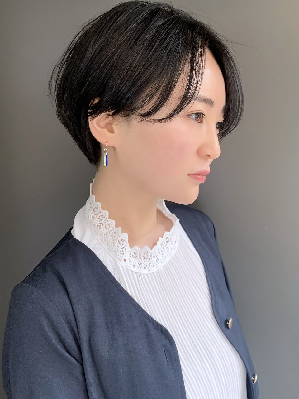 【morio池袋】かっこよい色気ハンサムショート♪ブルーブラック