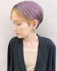 【早瀬忍　梅田中津】ハンサムショート×デザインカラー
