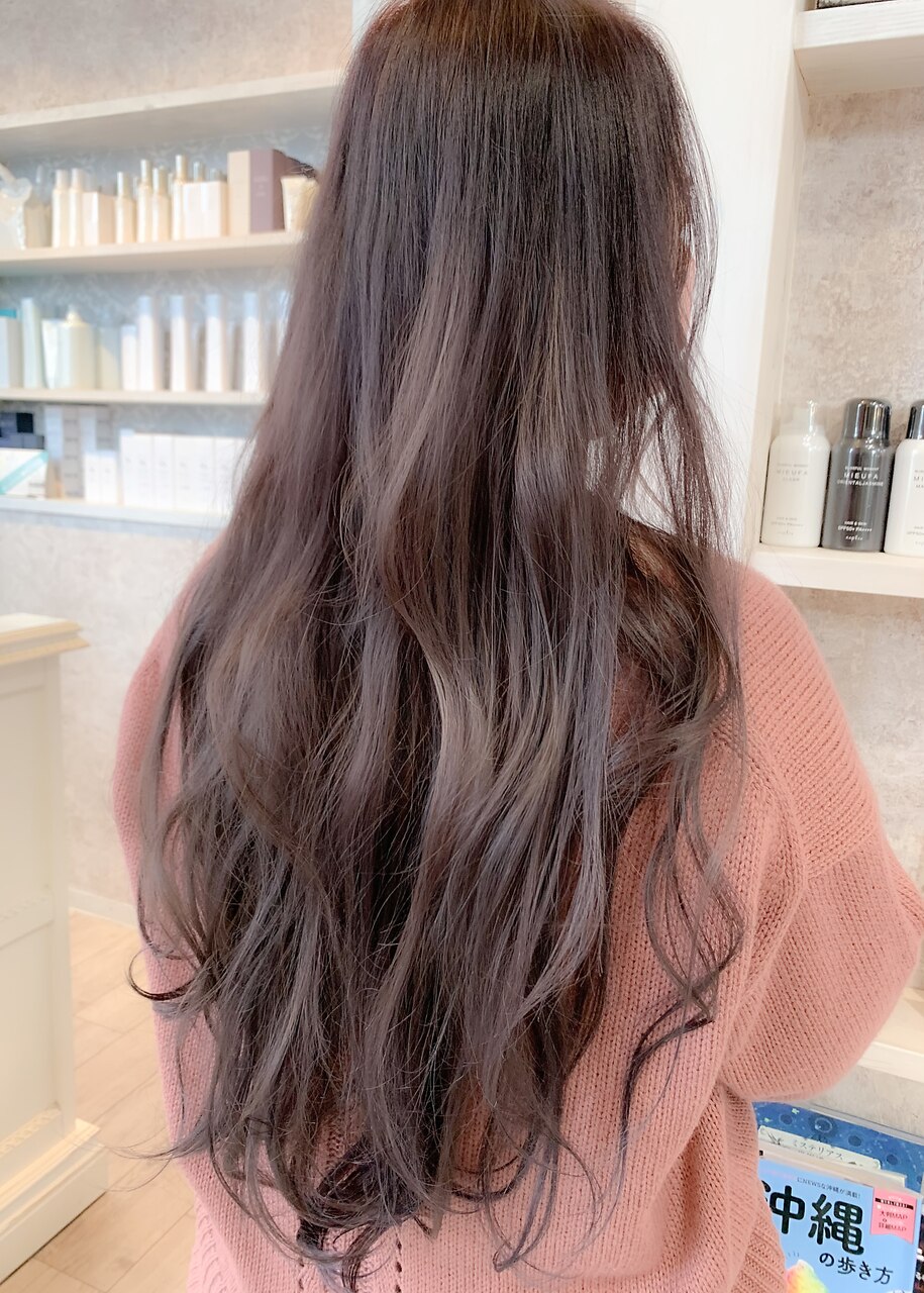 福山市美容室人気Caaryピンクアッシュ/ラベンダーグレージュ♪