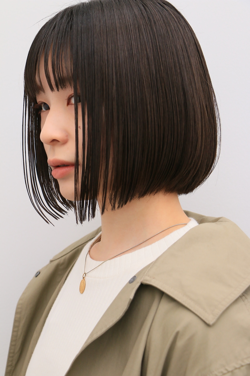 洗練されたシンプルボブ