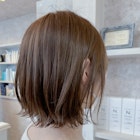 福山市美容室Caary人気 ツヤツヤナチュラルボブ