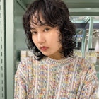 しっかりカールなウルフパーマ