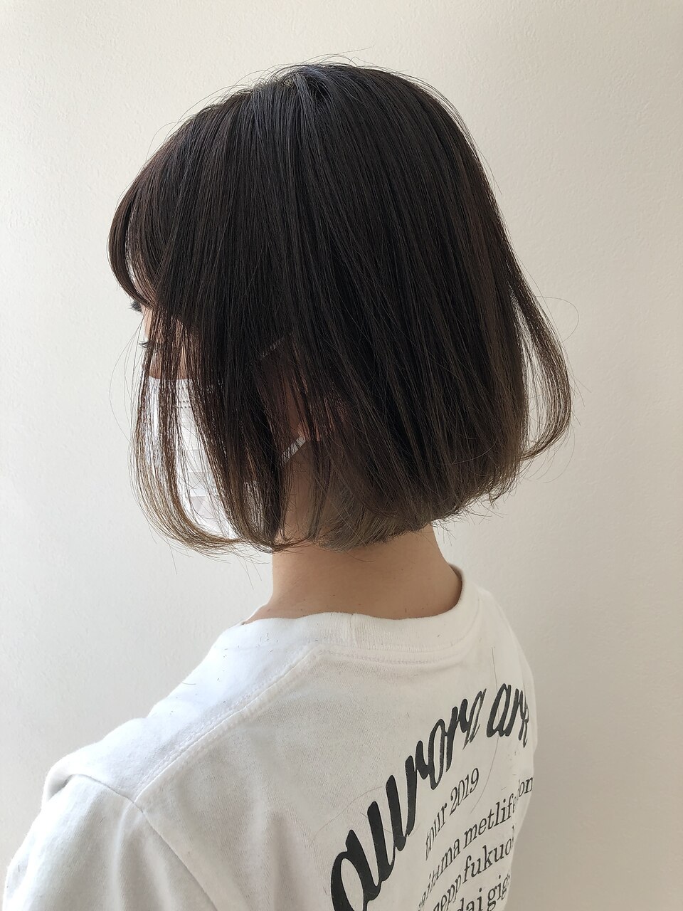 縮毛＆デジタルパーマで柔らか丸みボブ