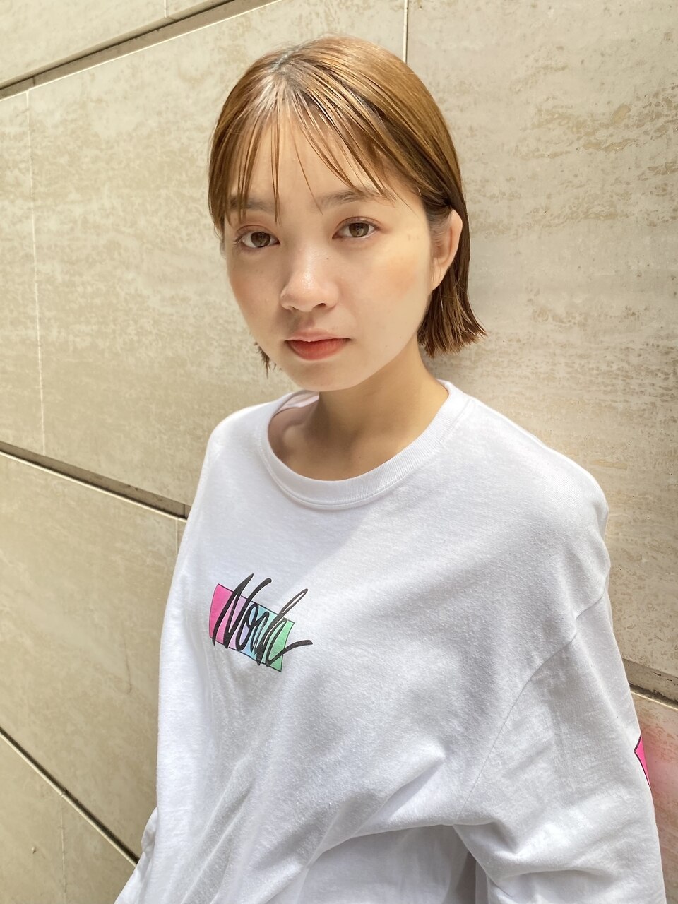 【wataru】 毛先厚めの切りっぱなしボブ