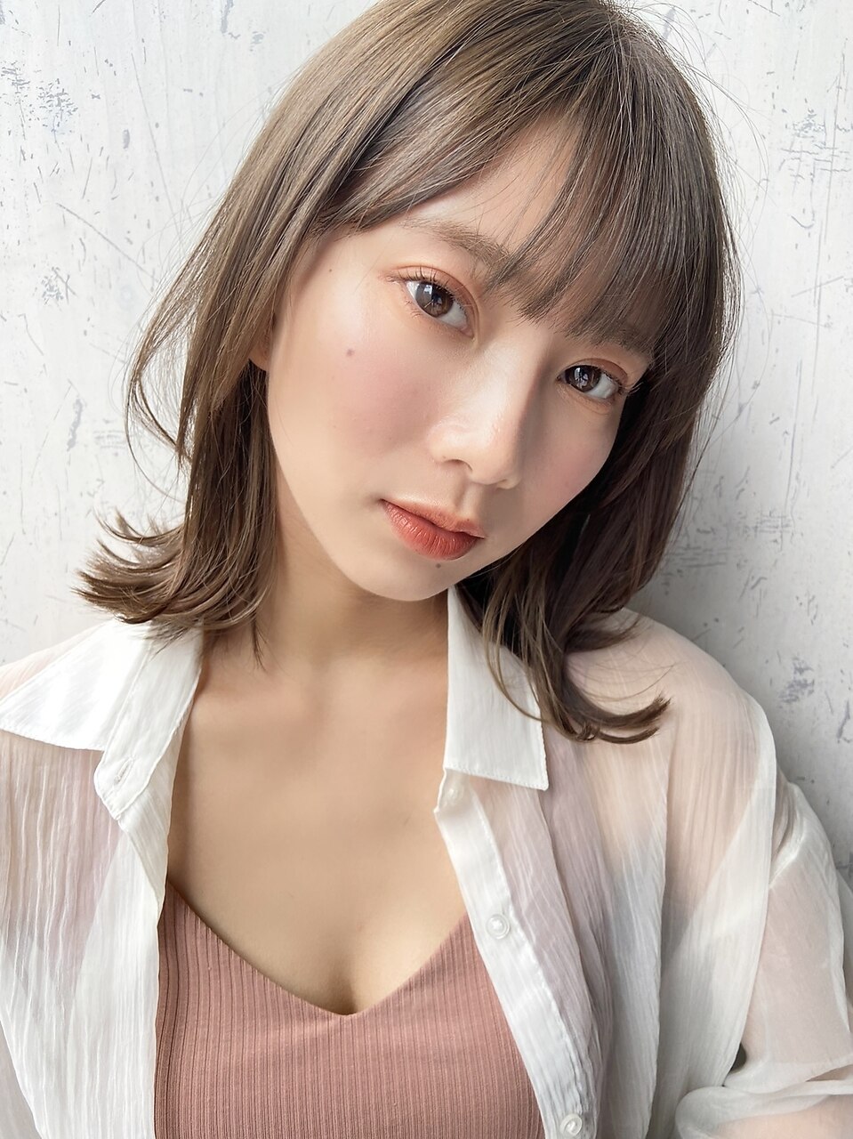 【サングース東海林】透明感ニュアンスカラー×涼しげボブ