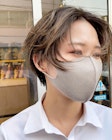 ハイライトベージュ×ショートカット