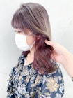 インナーパープル_Aラインボブマロンベージュ_ba331911