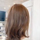 福山市美容室Caary人気 ヘーゼルベージュ夏カラー涼しげヘア