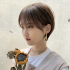 透け感たっぷりのマロンベージュ