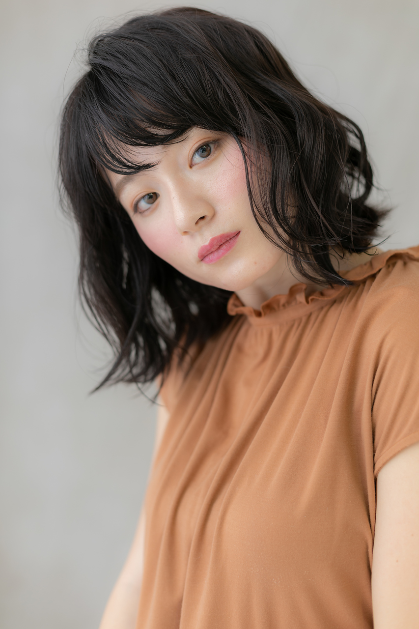 くせ毛風濡れ髪抜け感こなれヘア外ハネボブウルフY北浦和