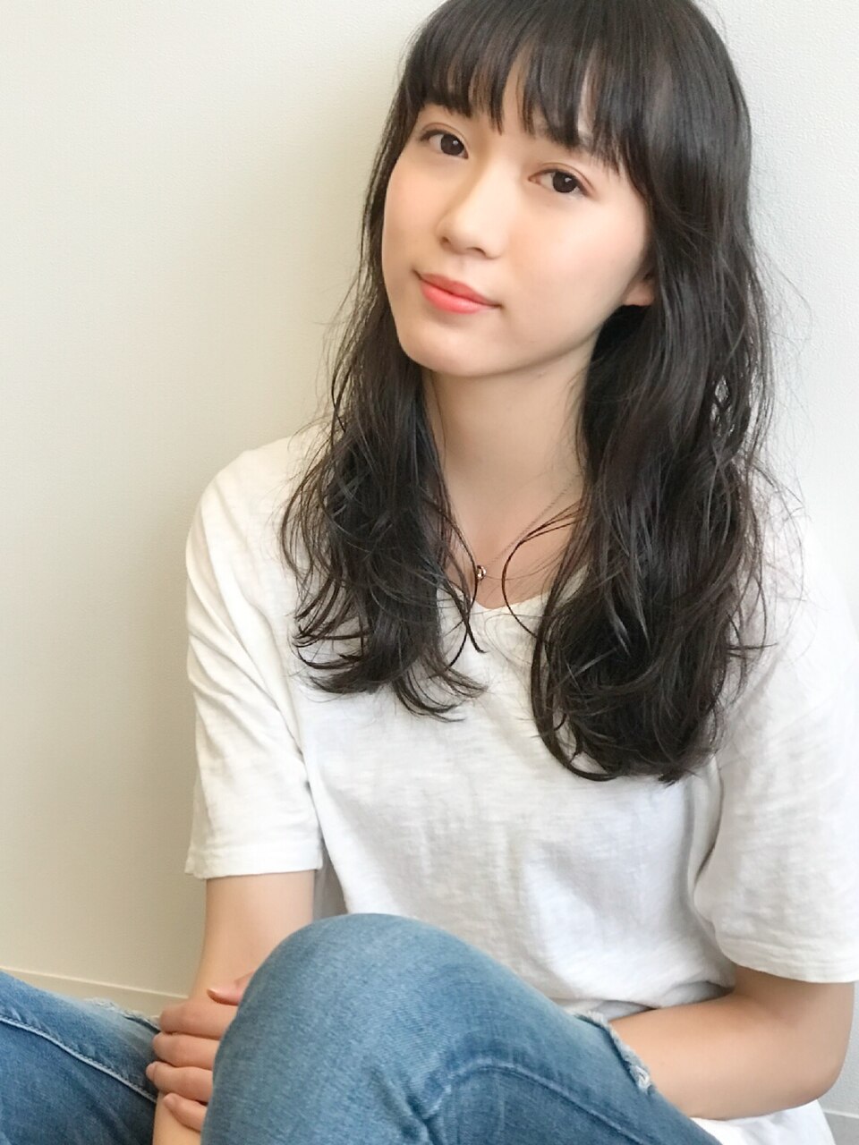 重ためロング、アッシュブラック