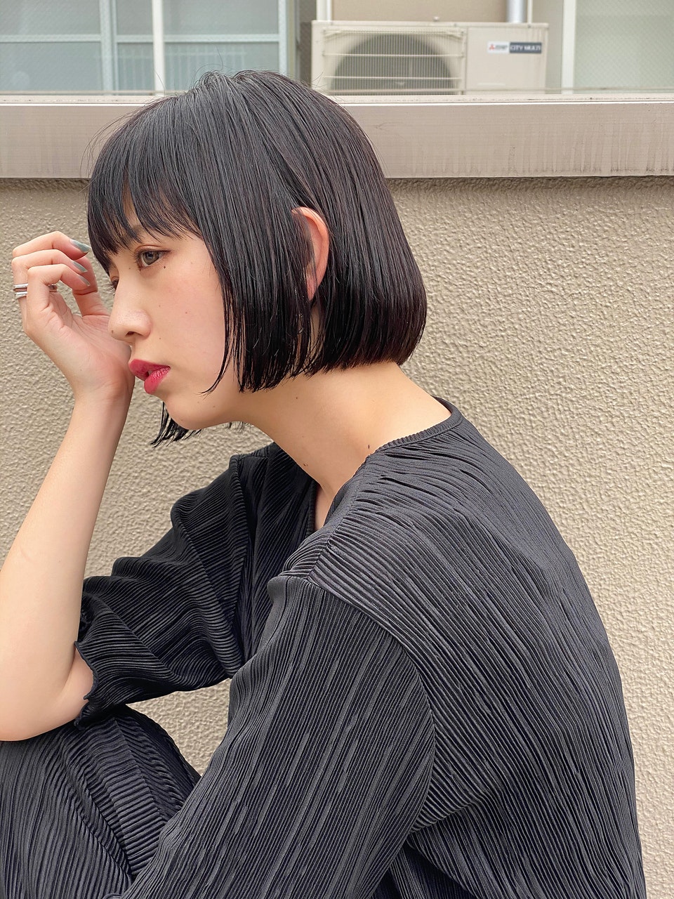 女子 高生 髪型 ボブ