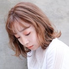 【デジタルパーマ】コテ巻風パーマ×ベージュカラー