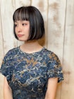 インナーカラー×ミニボブ