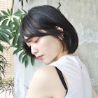 こなれヘアのAラインボブ/簡単アレンジ/30代40代