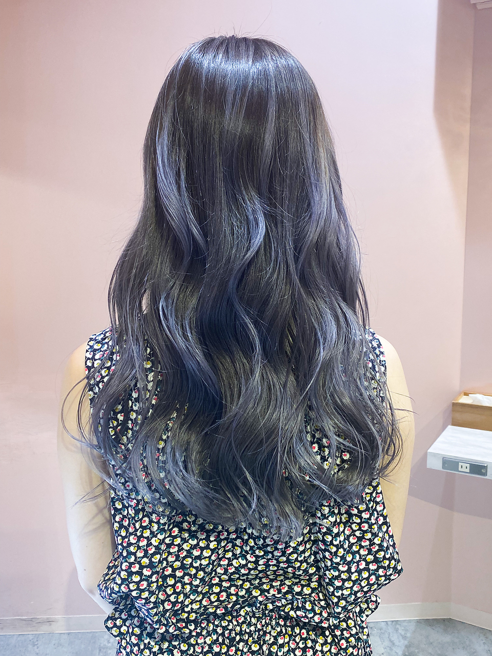 【HARUKA】3D lavender×gray グラデーション