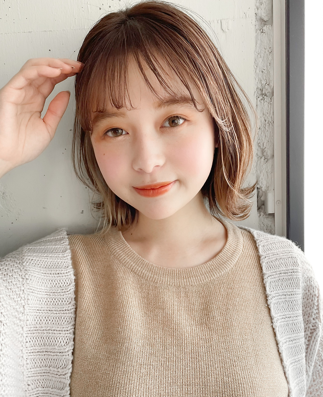 イヤリングカラーが可愛いくびれボブ★