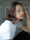 カジュアルウェーブボブ　20代30代40代パーマ