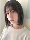 【mateca】ストレートボブ×オリーブハイライト