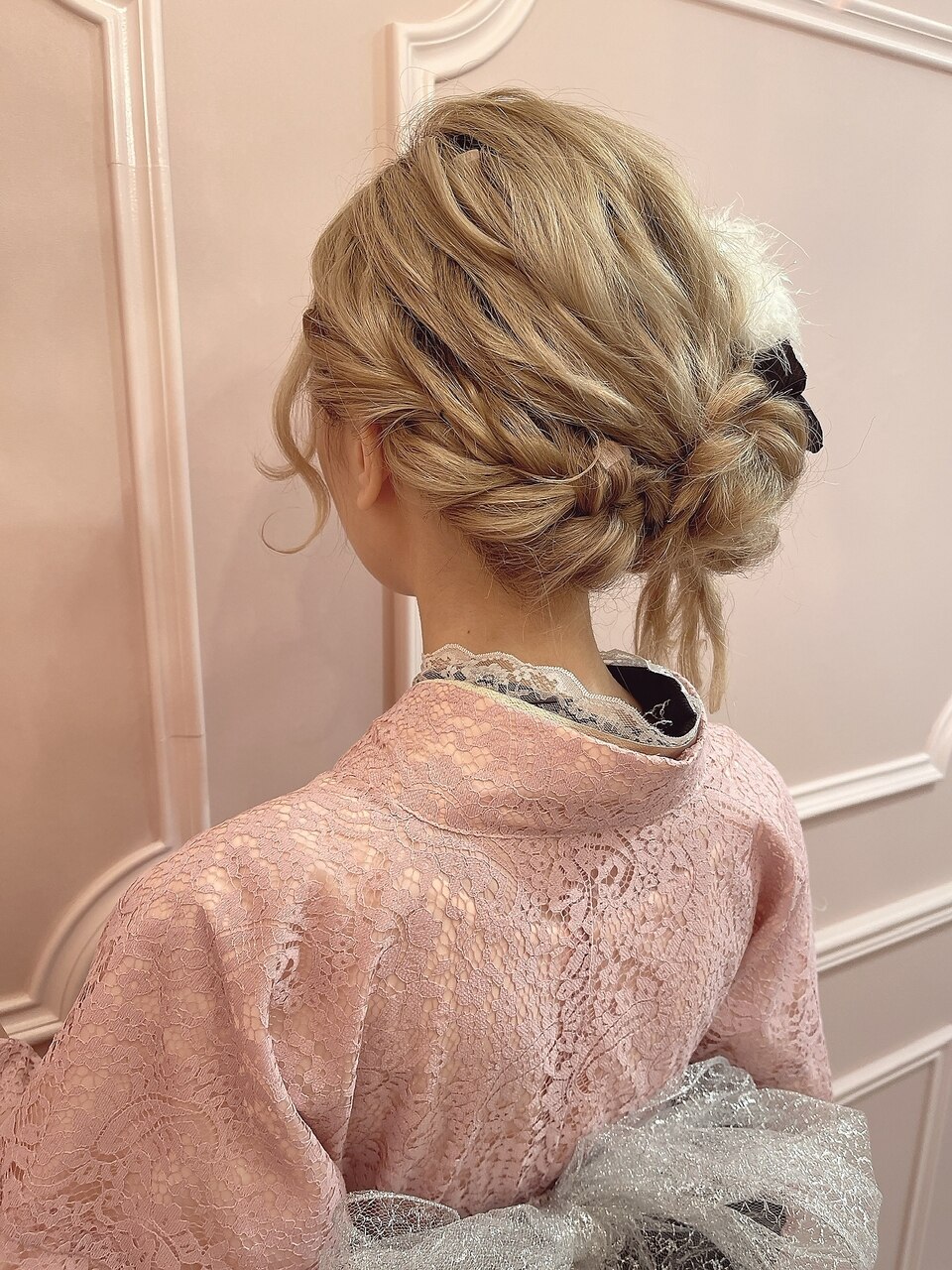 【着付け＋ヘアセット】ゆるふわアップスタイル♪