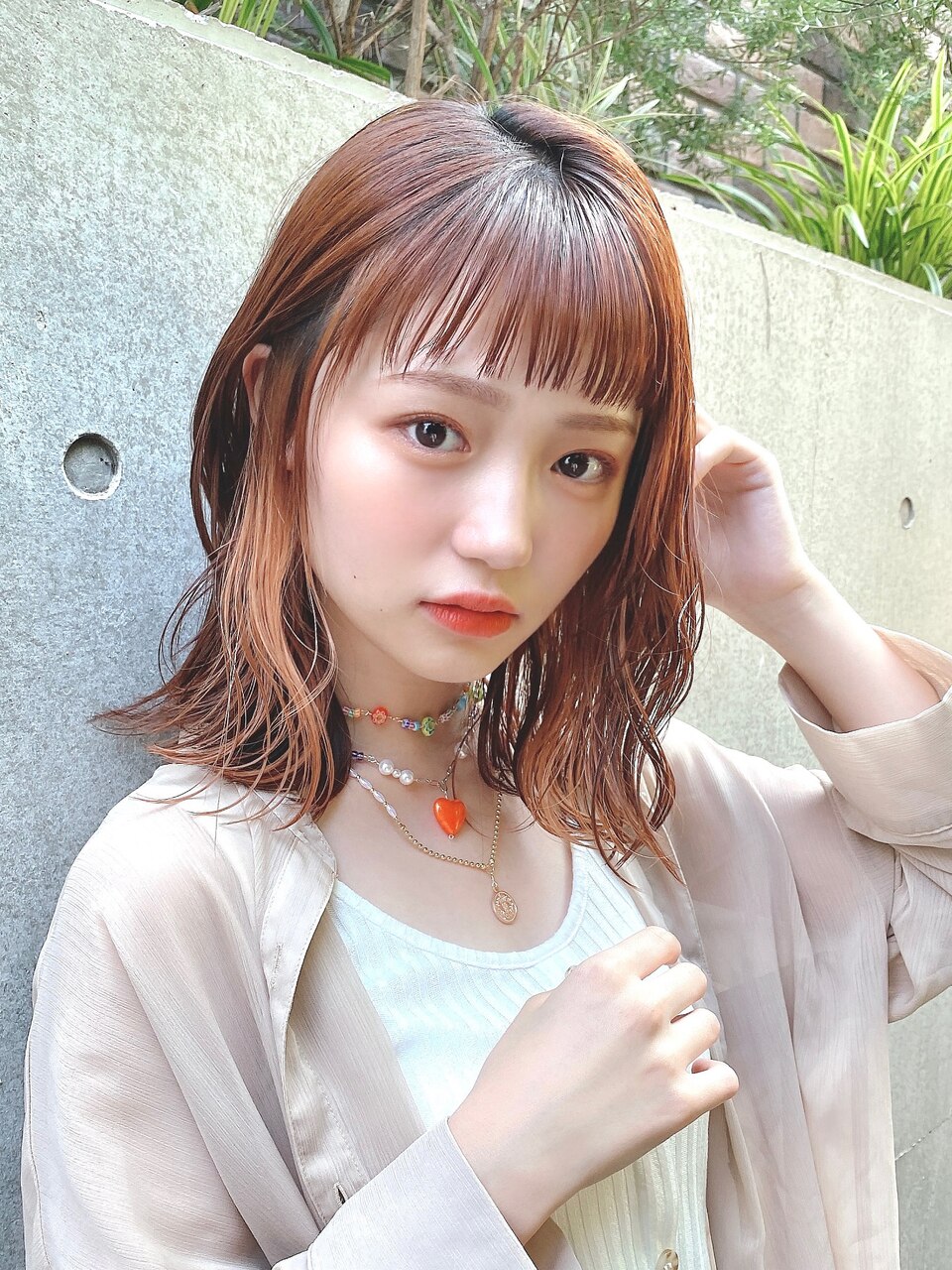 大人イヤリングカラー　イヤリングカラーピンク　ピンク系