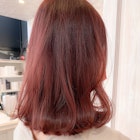 福山市 ブリーチなしイルミナカラーCaaryコーラルピンクカラー