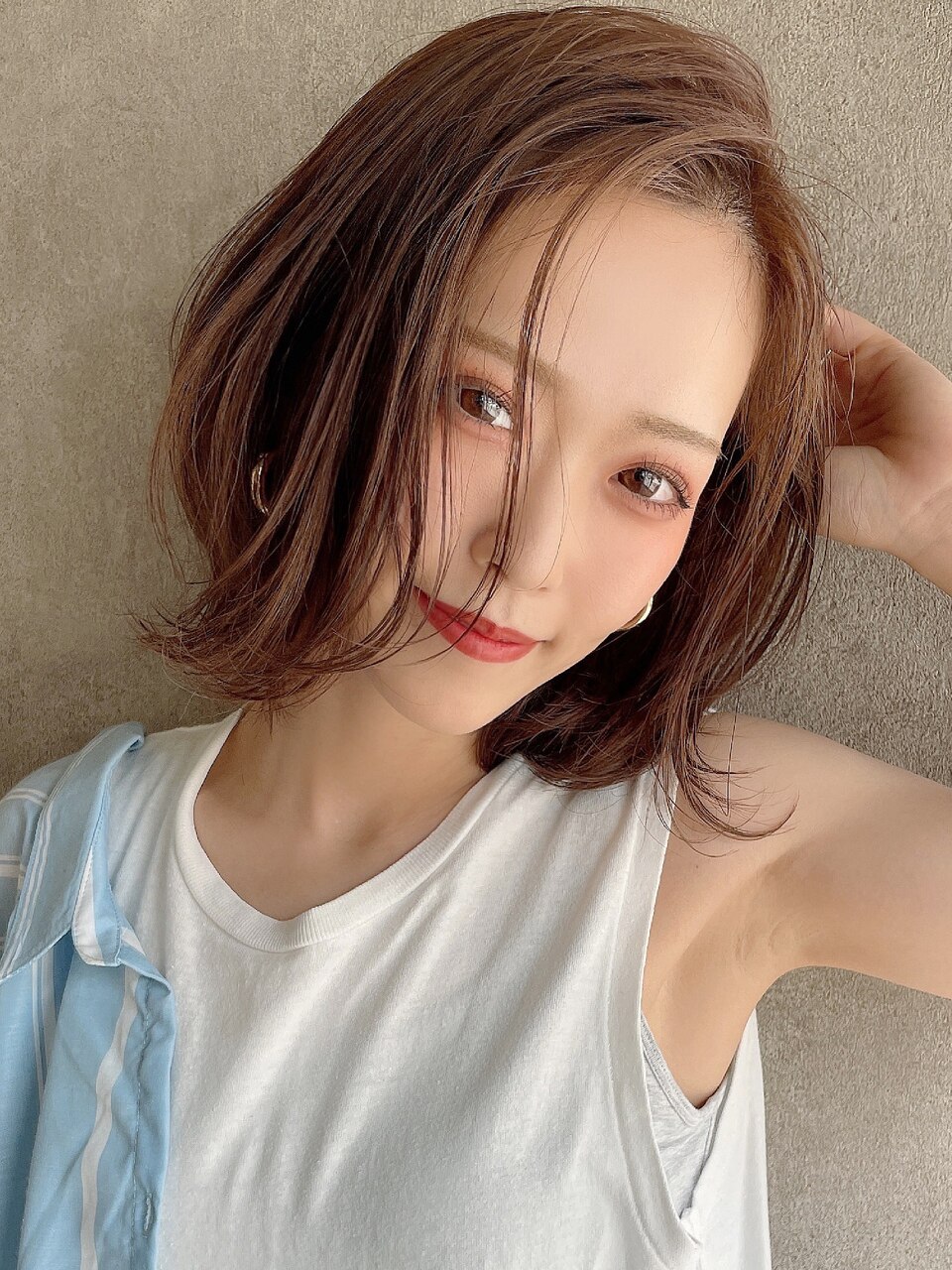 【Labimani】小顔効果も☆簡単外ハネミディ