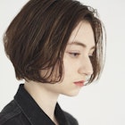 リラックスフェミニンAラインボブ/暗めカラー