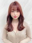 【石塚】大人可愛いピンクブラウンくびれヘア★10代20代30代新宿