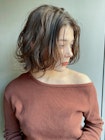 Aラインボブ/かきあげロング/マロンベージュ【MAKE'S江畠】