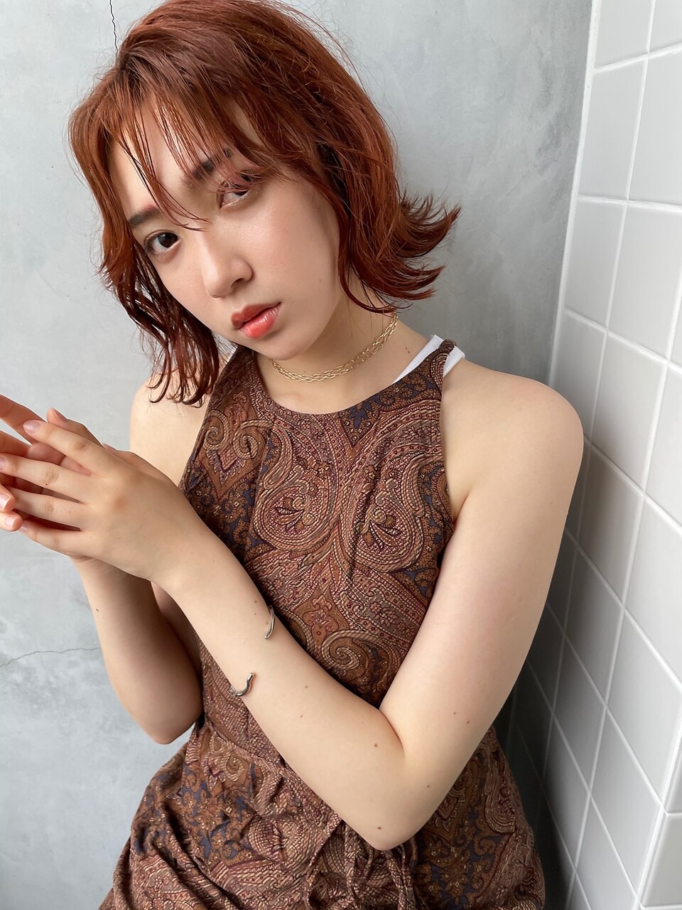 キャラメルベージュボブショート[TiTi_栗林れい]